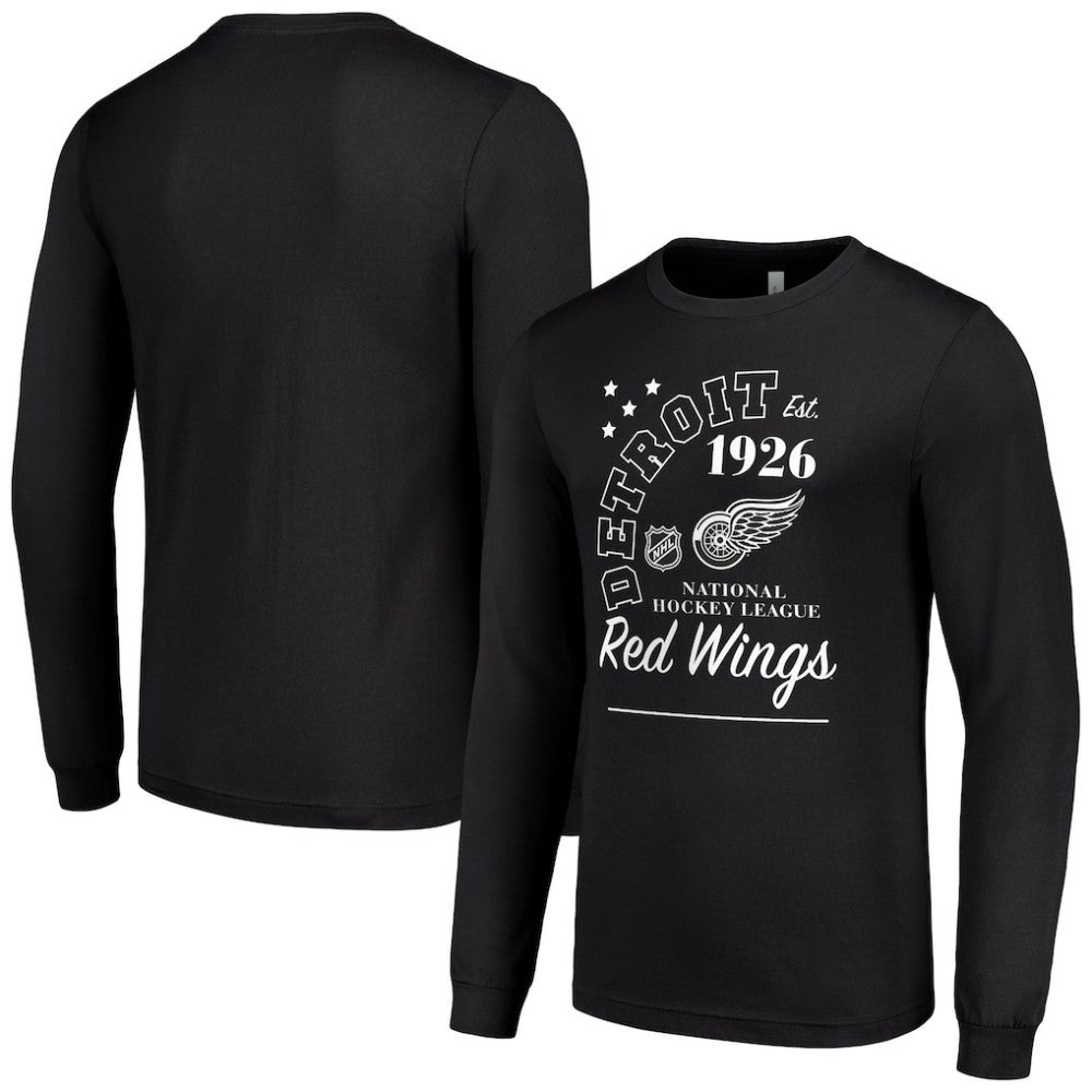 Detroit Red Wings Starter Arch City Theme Graphic Long Sleeve T-Shirt Black
