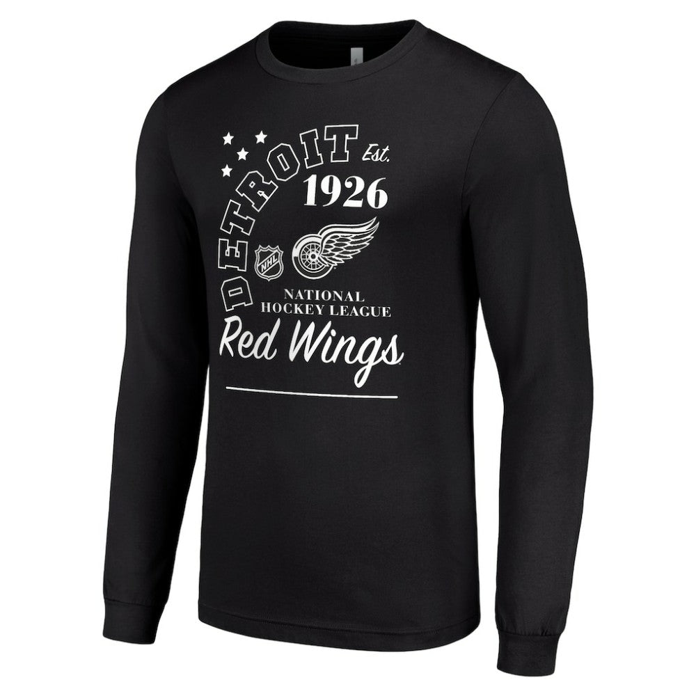 Detroit Red Wings Starter Arch City Theme Graphic Long Sleeve T-Shirt Black