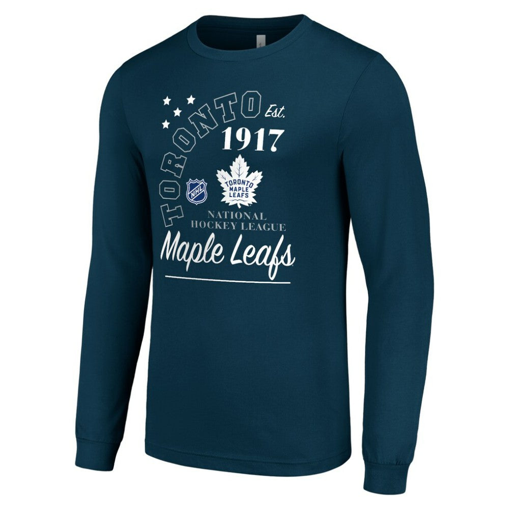 Toronto Maple Leafs Starter Arch City Theme Graphic Long Sleeve T-Shirt Navy