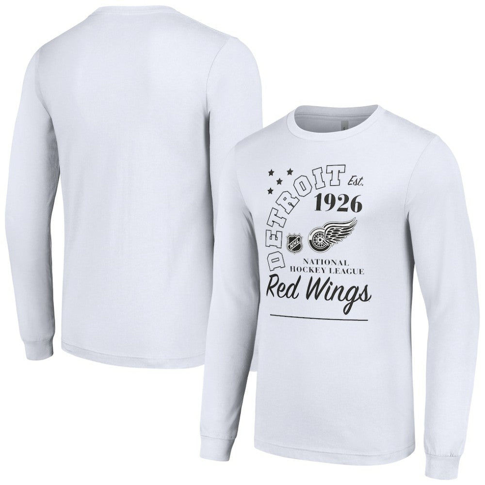 Detroit Red Wings Starter Arch City Theme Graphic Long Sleeve T-Shirt White