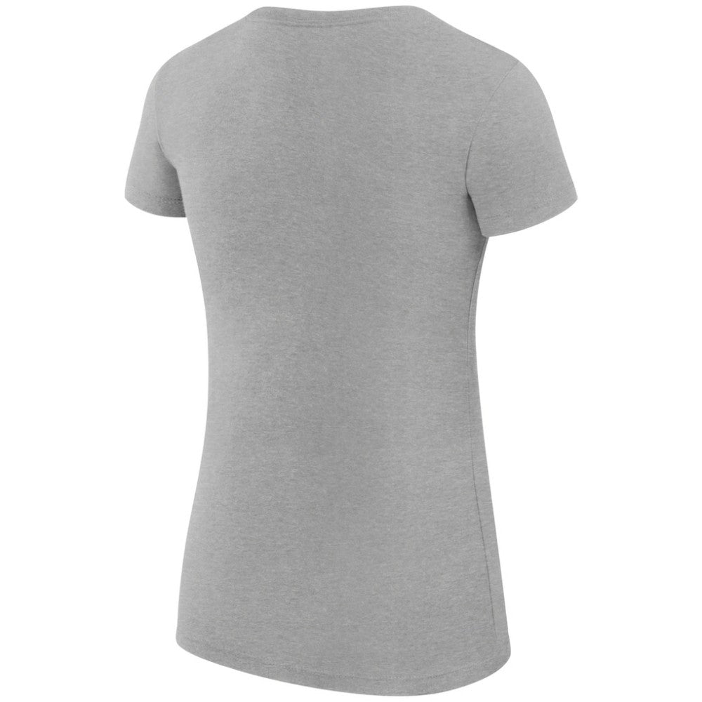 Pittsburgh Penguins G-III 4Her by Carl Banks Women's Super-Slim Fit Lightweight Dot Print Team T-Shirt Heather Gray