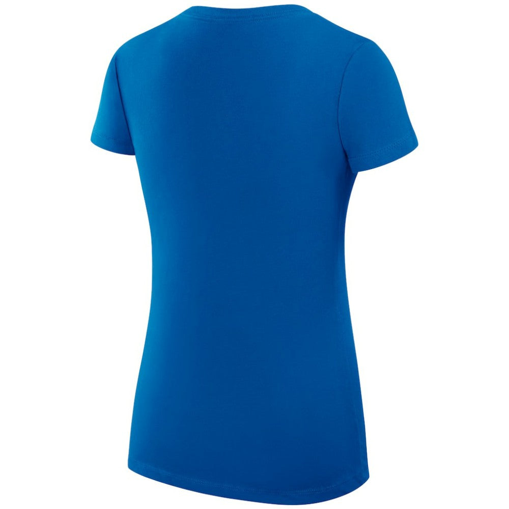 New York Rangers G-III 4Her by Carl Banks Women's Super-Slim Fit Lightweight Dot Print Team V-Neck T-Shirt Blue