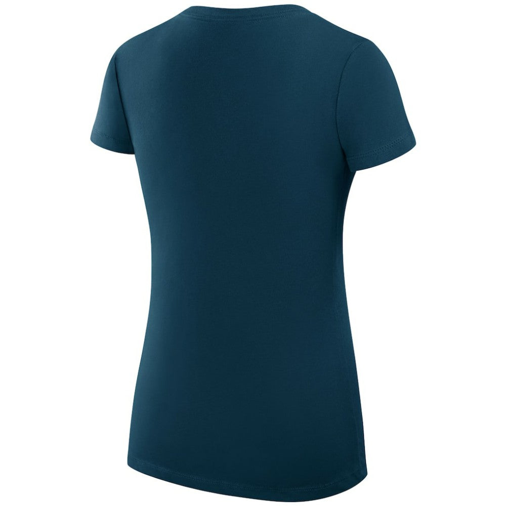 Florida Panthers G-III 4Her by Carl Banks Women's Super-Slim Fit Lightweight Dot Print Team V-Neck T-Shirt Navy
