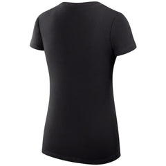 Carolina Hurricanes G-III 4Her by Carl Banks Women's Super-Slim Fit Lightweight Dot Print Team V-Neck T-Shirt Black