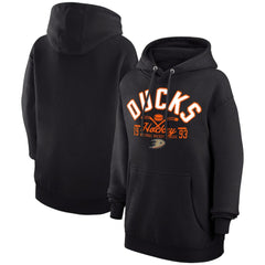 Anaheim Ducks Starter Puck Pullover Hoodie Black