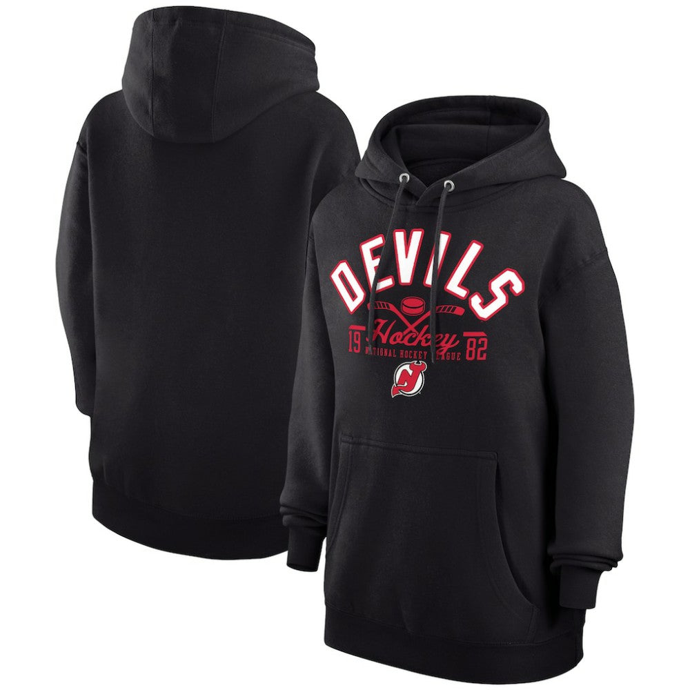 New Jersey Devils Starter Puck Pullover Hoodie Black