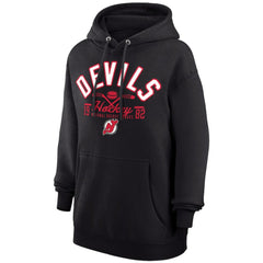 New Jersey Devils Starter Puck Pullover Hoodie Black