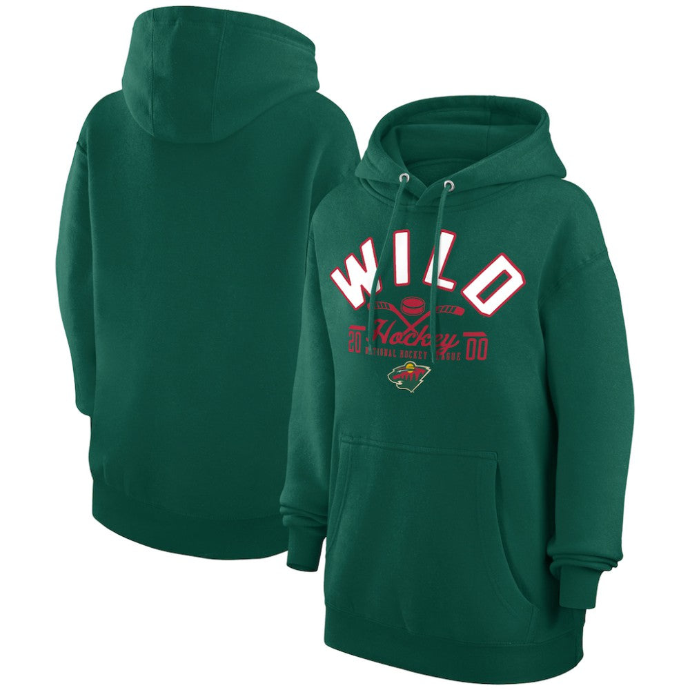 Minnesota Wild Starter Puck Pullover Hoodie Green
