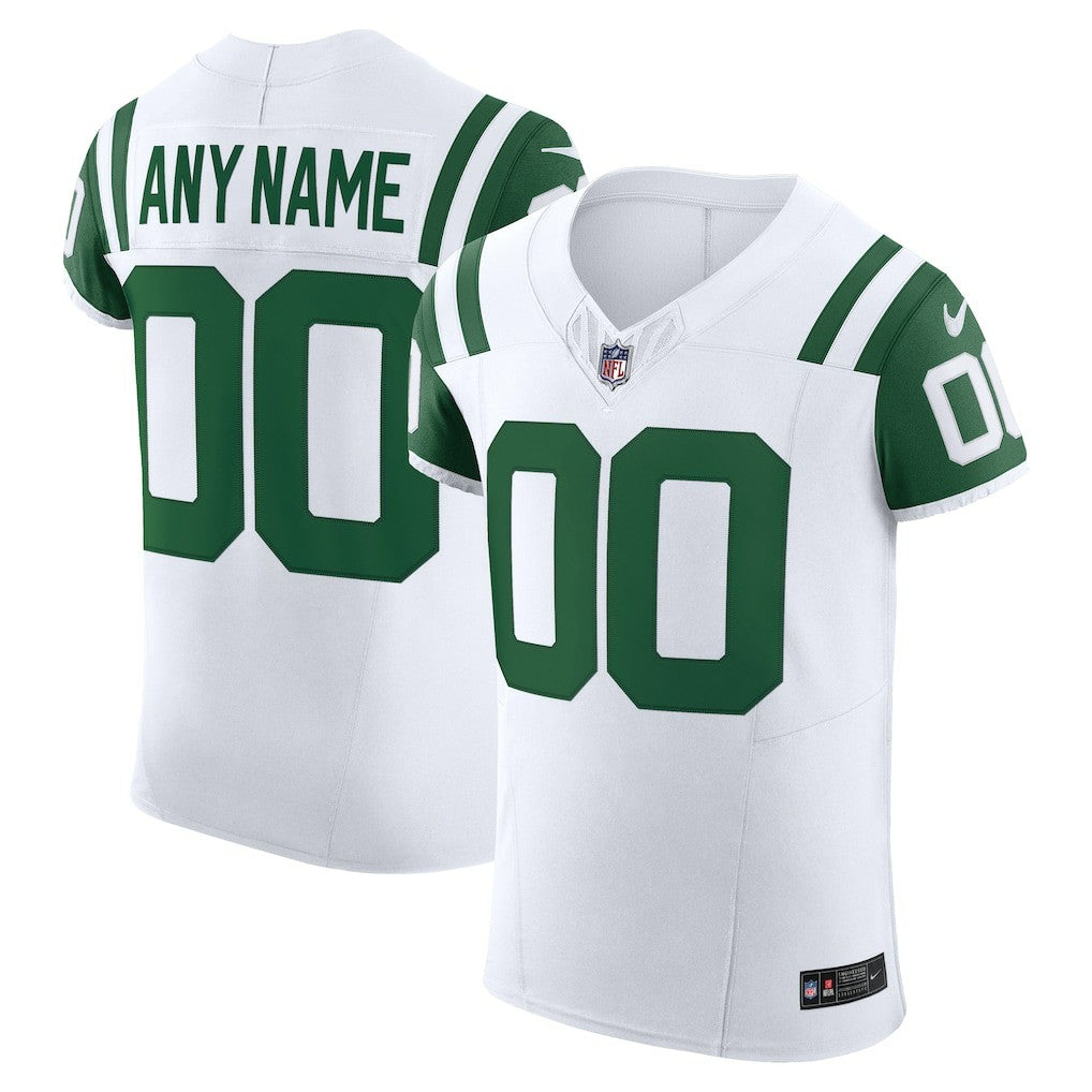 New York Jets Vapor F.U.S.E. Elite Custom Jersey - White | Nike discount