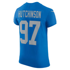 Aidan Hutchinson Detroit Lions Alternate Vapor F.U.S.E. Elite Jersey - Blue | Nike sale