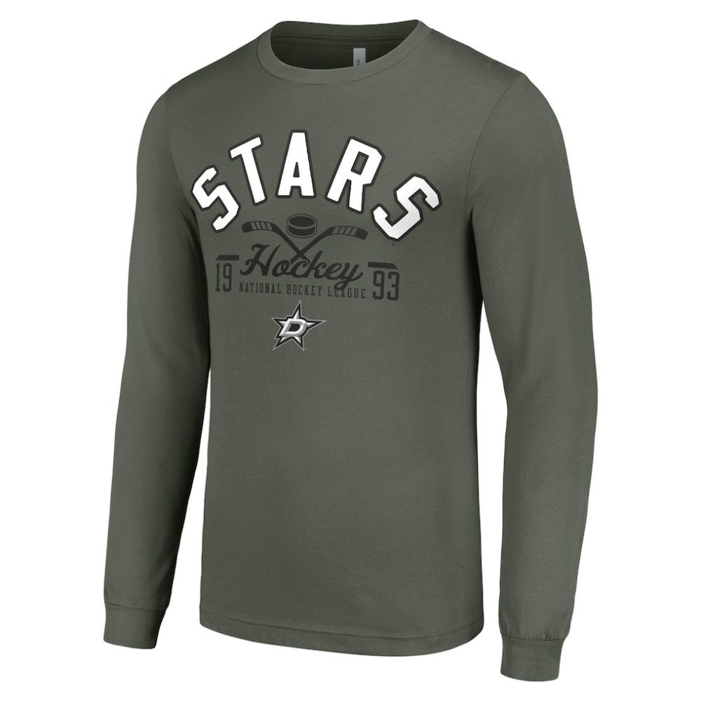 Dallas Stars Starter Puck Long Sleeve T-Shirt Green