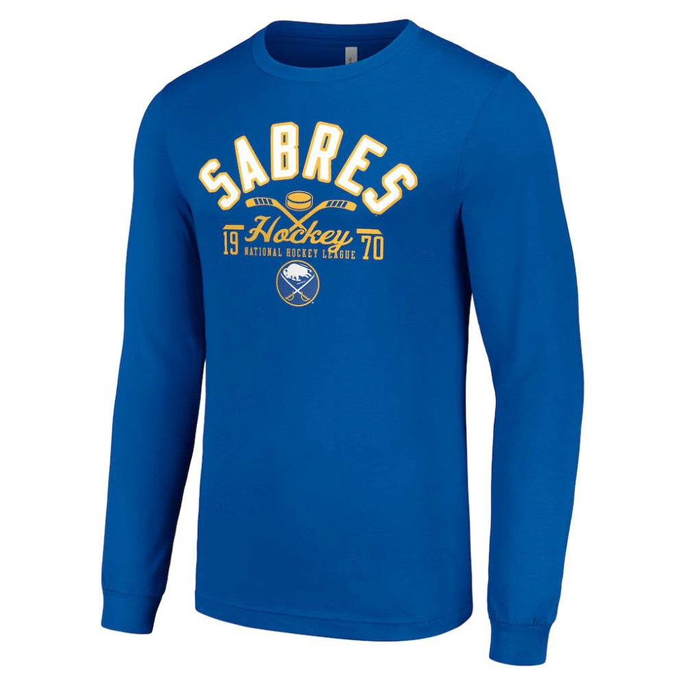 Buffalo Sabres Starter Puck Long Sleeve T-Shirt Royal