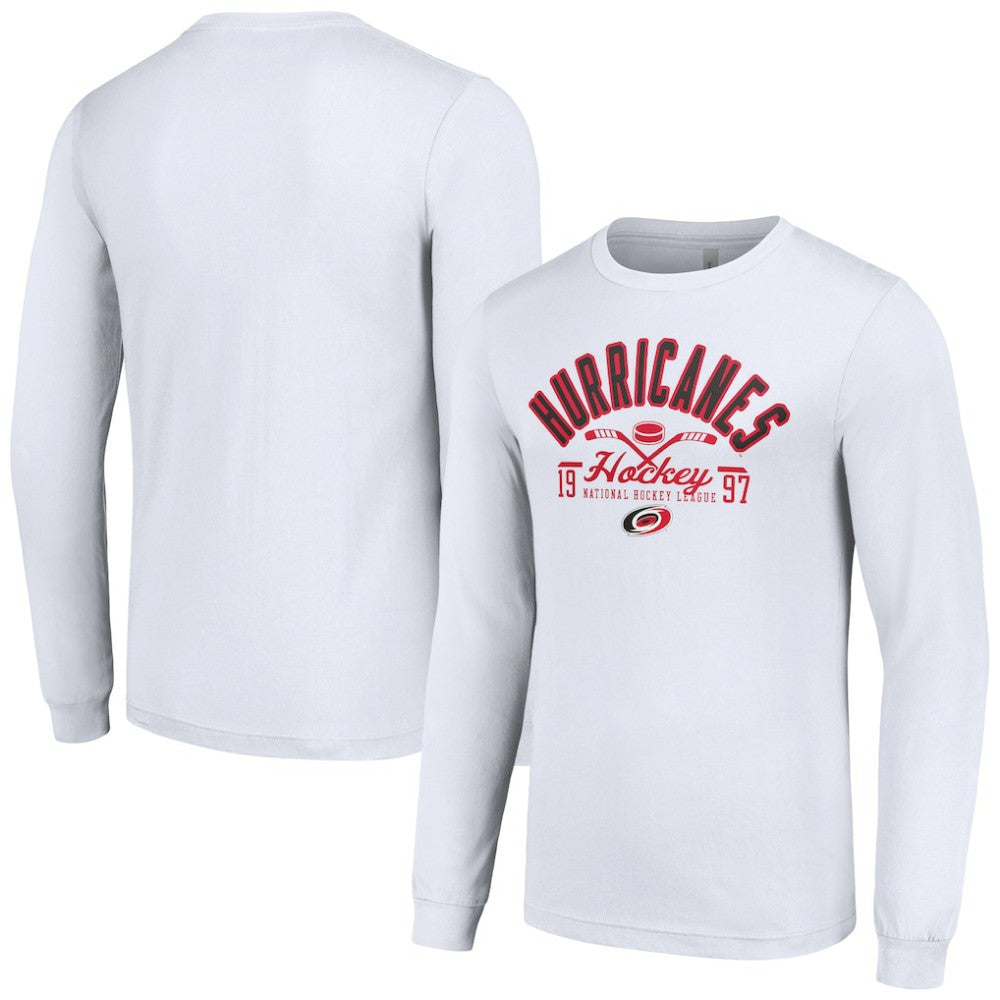 Carolina Hurricanes Starter Puck Long Sleeve T-Shirt White