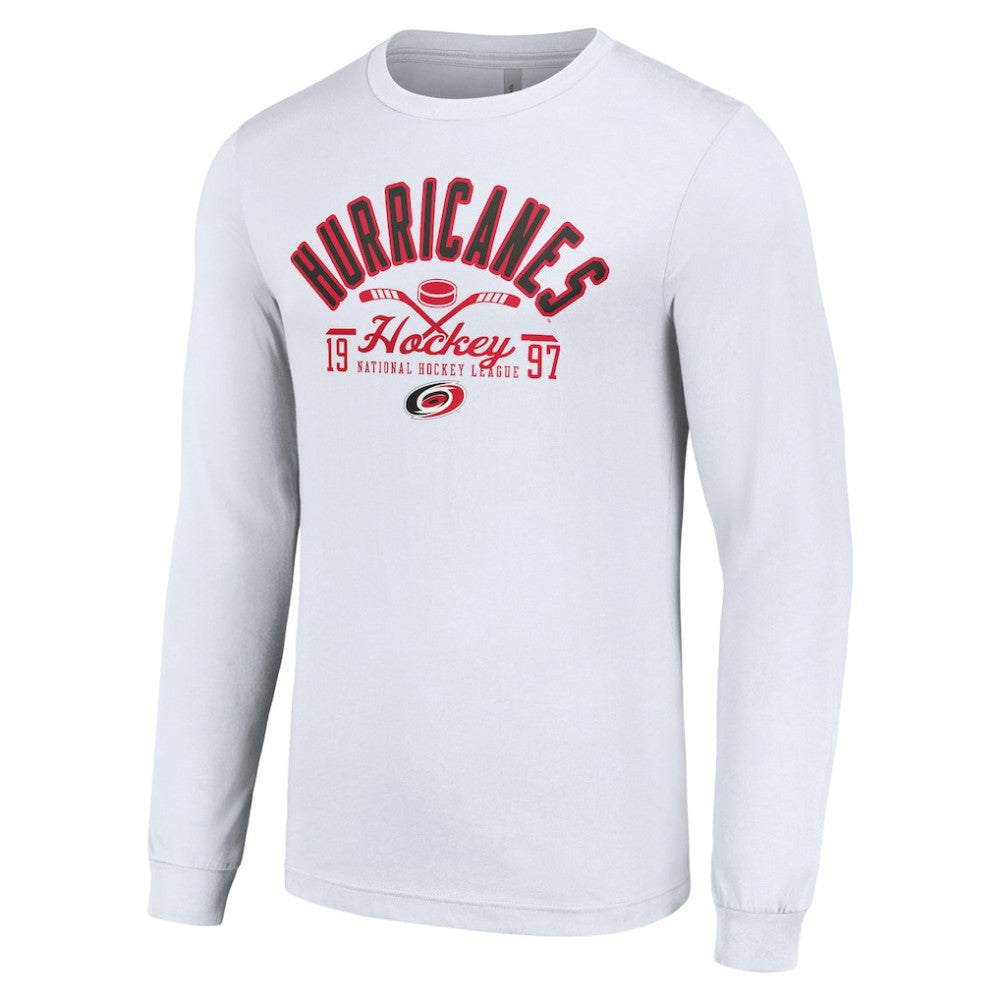 Carolina Hurricanes Starter Puck Long Sleeve T-Shirt White