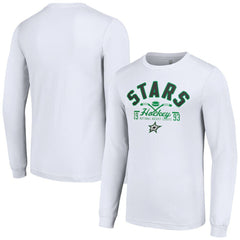 Dallas Stars Starter Puck Long Sleeve T-Shirt White