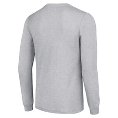 Minnesota Wild Starter Puck Long Sleeve T-Shirt Heather Gray