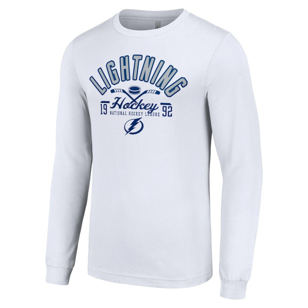 Tampa Bay Lightning Starter Puck Long Sleeve T-Shirt White