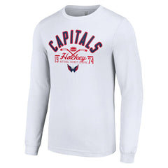 Washington Capitals Starter Puck Long Sleeve T-Shirt White