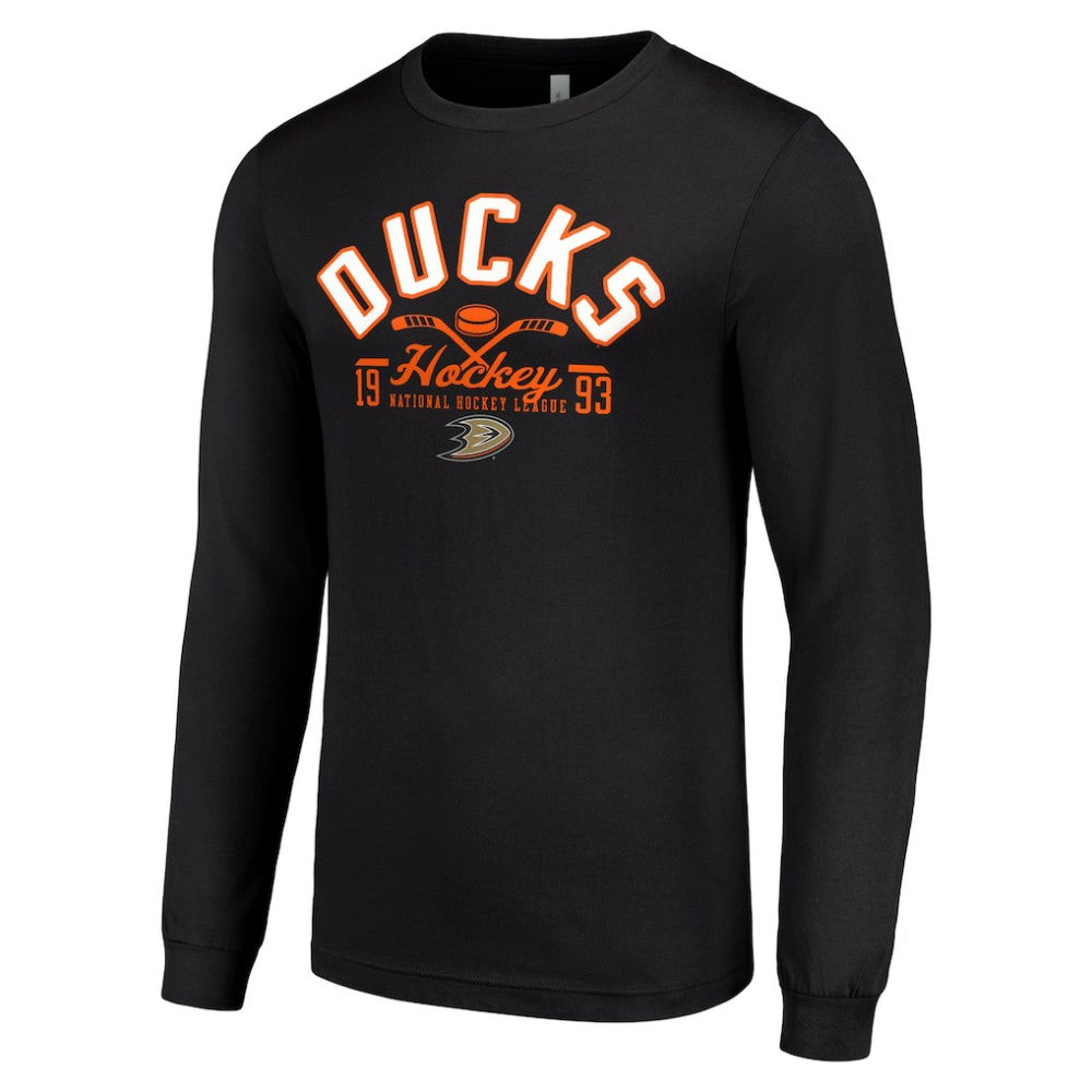 Anaheim Ducks Starter Puck Long Sleeve T-Shirt Black