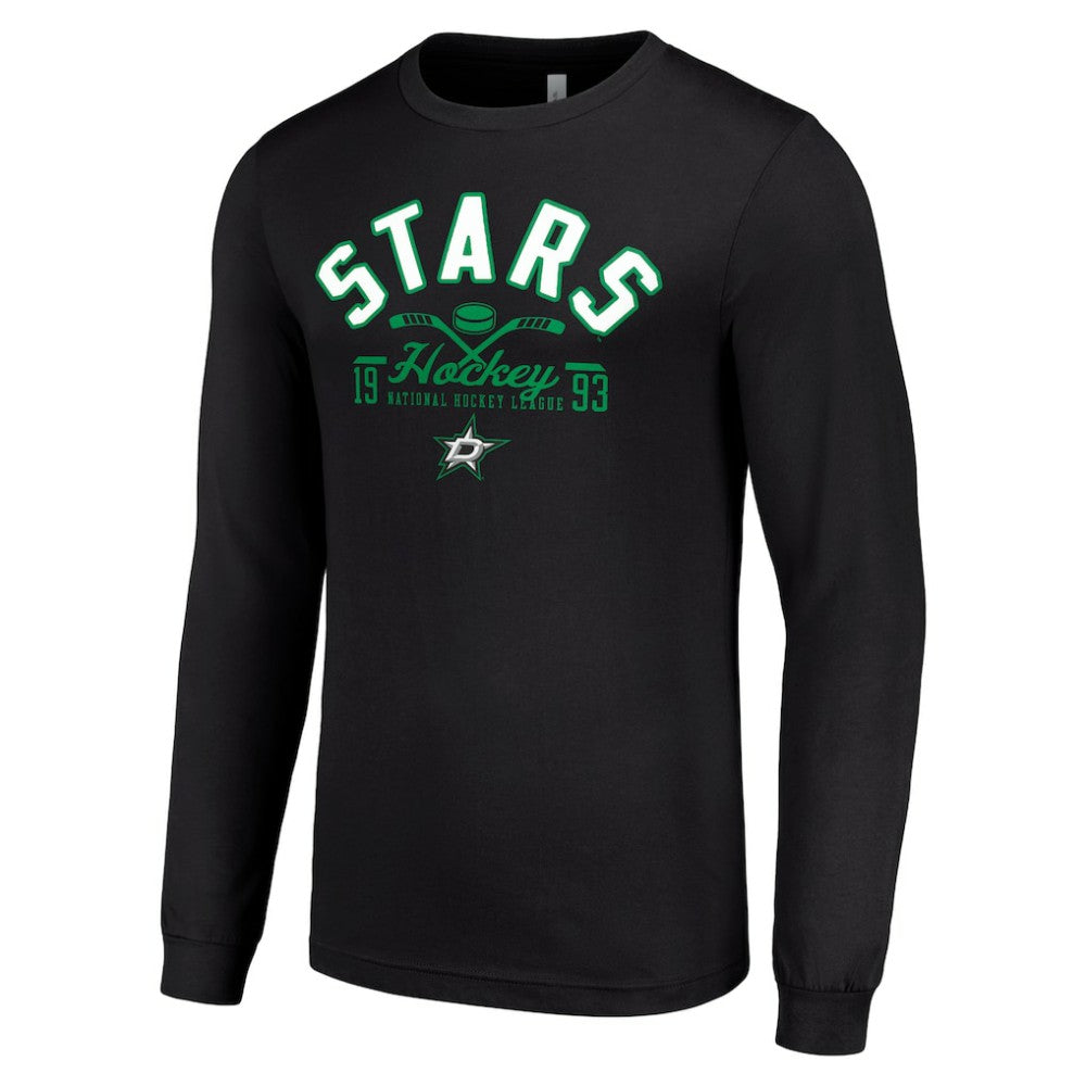 Dallas Stars Starter Puck Long Sleeve T-Shirt Black