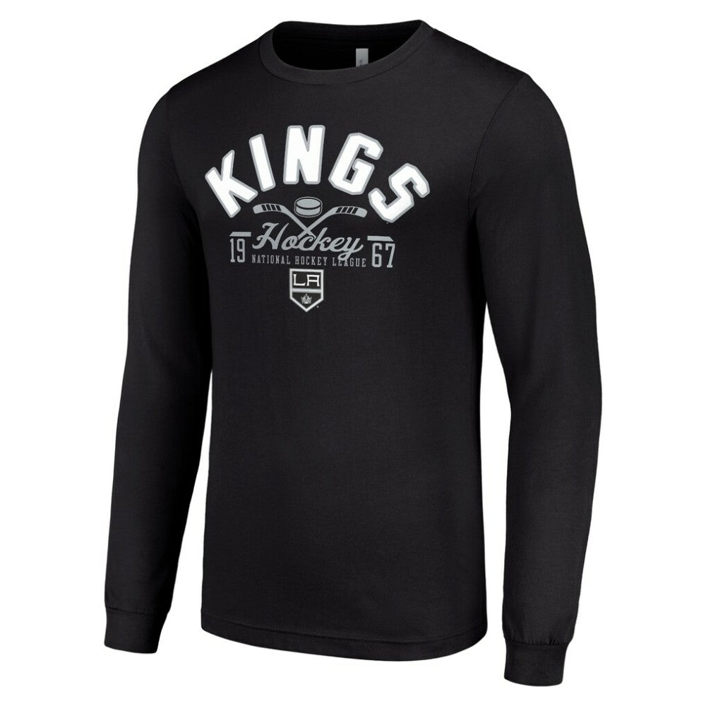 Los Angeles Kings Starter Puck Long Sleeve T-Shirt Black