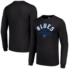 St. Louis Blues Starter Puck Long Sleeve T-Shirt Black