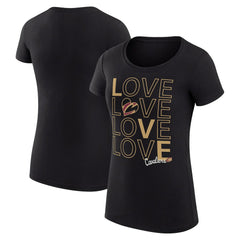 Cleveland Cavaliers G-III 4Her by Carl Banks Women's Super-Slim Fit Lightweight Basketball Love T-Shirt sale - Black cheap