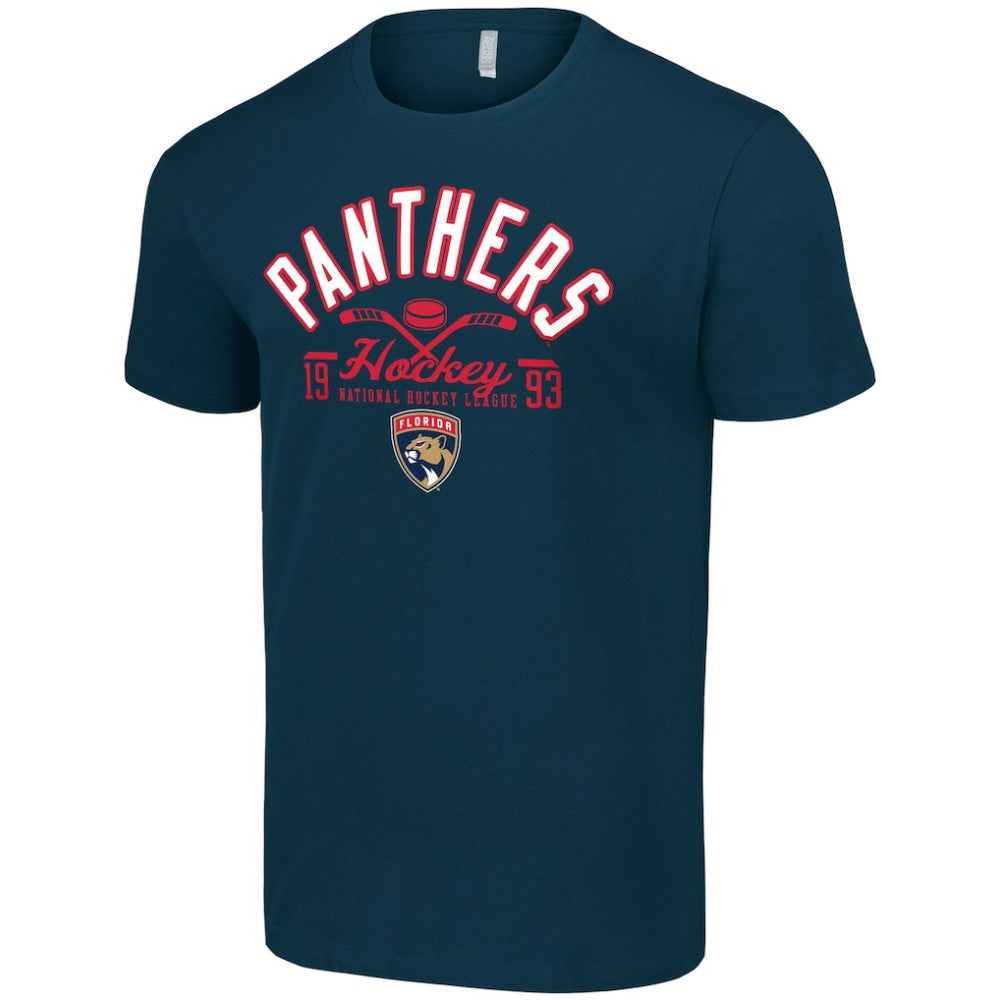 Florida Panthers Starter Half Puck T-Shirt Navy