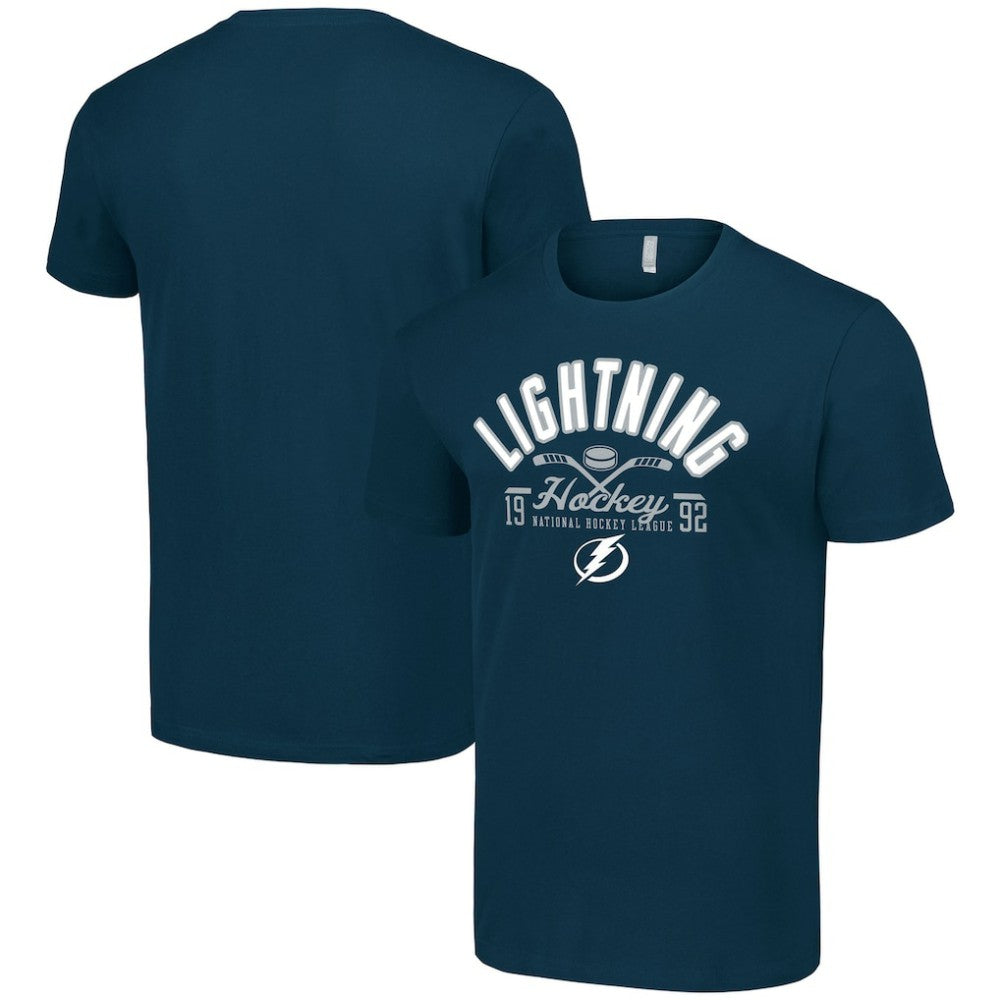 Tampa Bay Lightning Starter Half Puck T-Shirt Navy