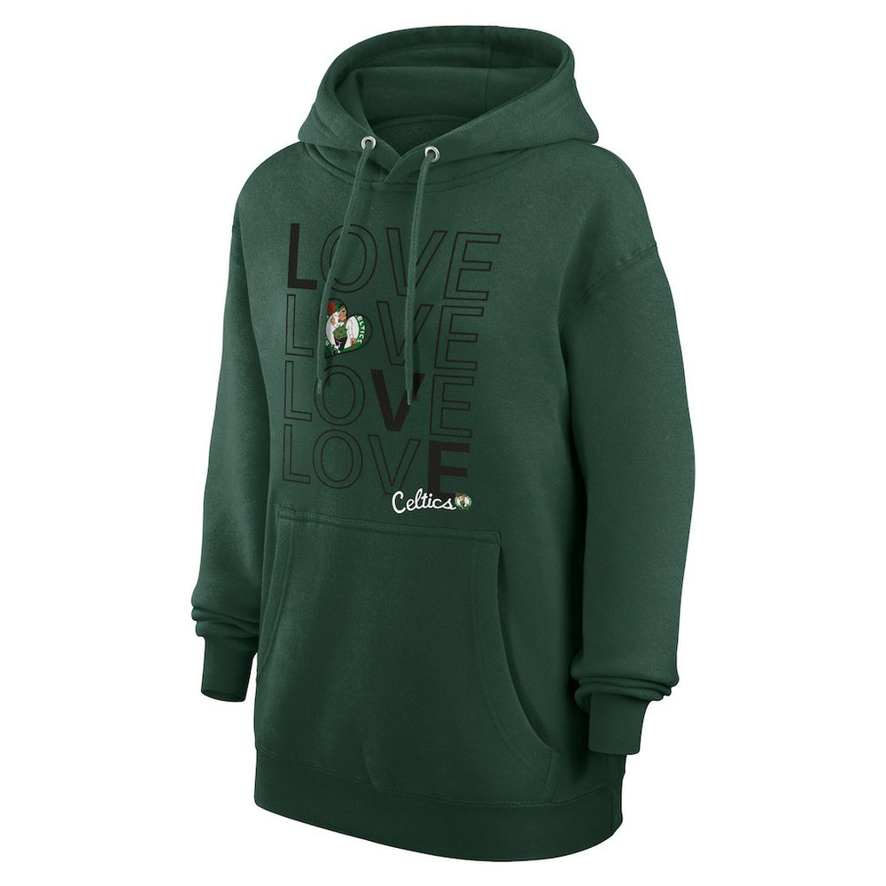 Boston Celtics G-III 4Her by Carl Banks Women's Basketball Love Fleece Pullover Hoodie - Green for sale
