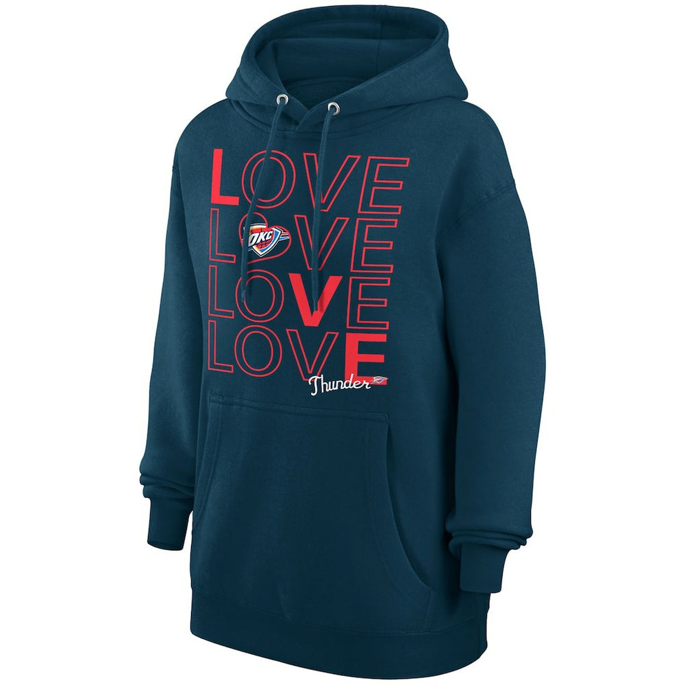Oklahoma City Thunder G-III 4Her by Carl Banks Women's Basketball Love Fleece Pullover Hoodie - Navy shop
