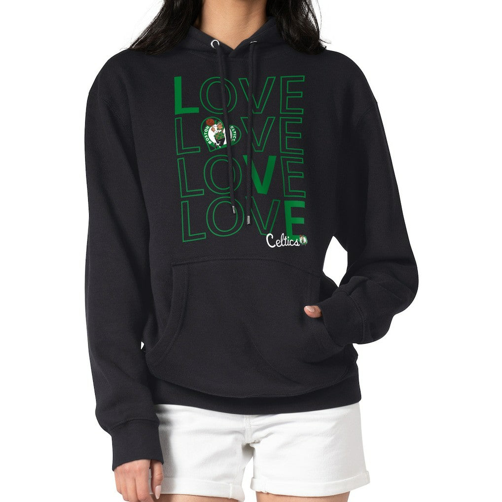 Boston Celtics G-III 4Her by Carl Banks Women's Basketball Love Fleece Pullover Hoodie - Black cheap