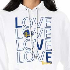 Golden State Warriors G-III 4Her by Carl Banks Women's Basketball Love Fleece Pullover Hoodie sale - White cheap