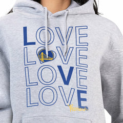 Golden State Warriors G-III 4Her by Carl Banks Women's Basketball Love Fleece Pullover Hoodie sale - Heather Gray sale