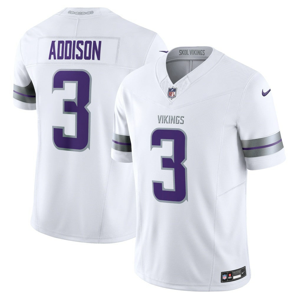 Jordan Addison Minnesota Vikings Alternate Vapor F.U.S.E. Limited Jersey - White | Nike discount