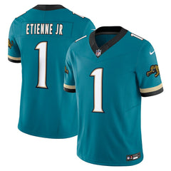 Travis Etienne Jacksonville Jaguars Prowler Throwback Vapor F.U.S.E. Limited Jersey - Teal | Nike on sale