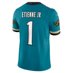 Travis Etienne Jacksonville Jaguars Prowler Throwback Vapor F.U.S.E. Limited Jersey - Teal | Nike on sale