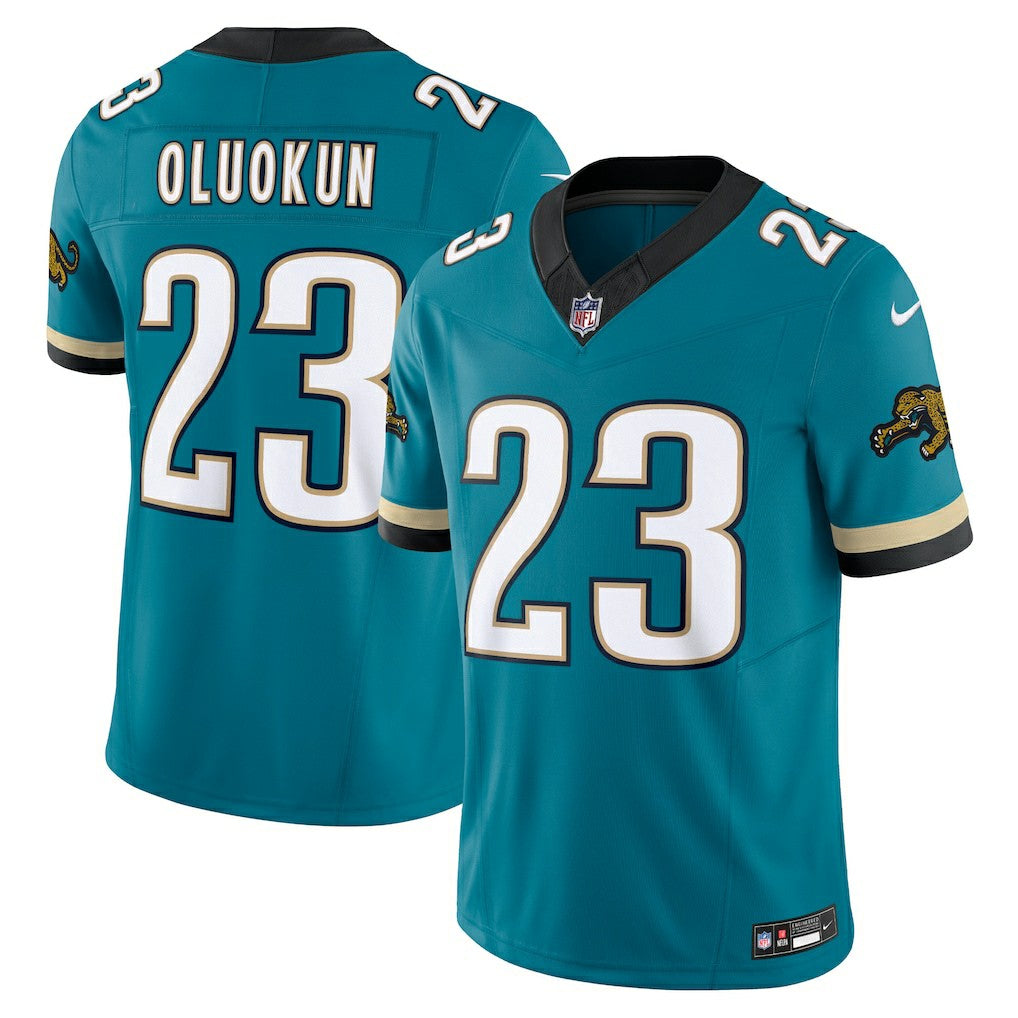 Foye Oluokun Jacksonville Jaguars Prowler Throwback Vapor F.U.S.E. Limited Jersey - Teal | Nike online