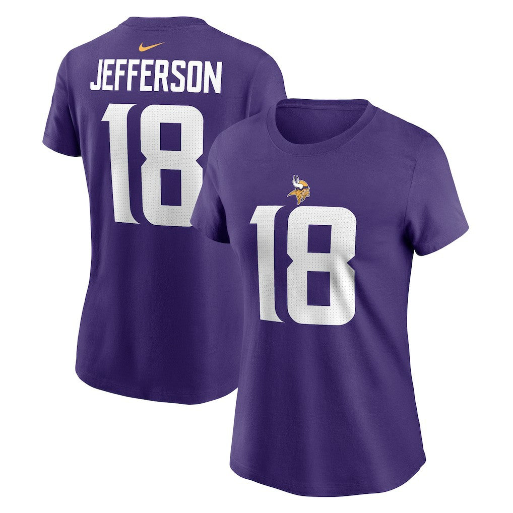 Justin Jefferson Minnesota Vikings Women's Player Name & Number T-Shirt - Purple | Nike for sale