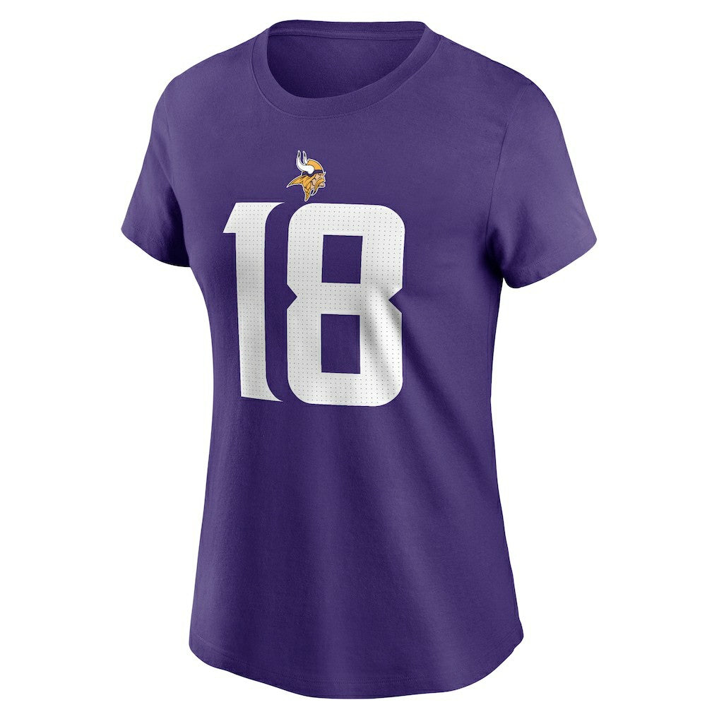 Justin Jefferson Minnesota Vikings Women's Player Name & Number T-Shirt - Purple | Nike for sale