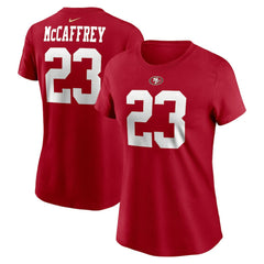 Christian McCaffrey San Francisco 49ers Women's Player Name & Number T-Shirt - Scarlet | Nike sale