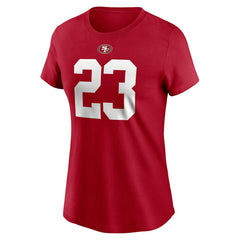 Christian McCaffrey San Francisco 49ers Women's Player Name & Number T-Shirt - Scarlet | Nike sale