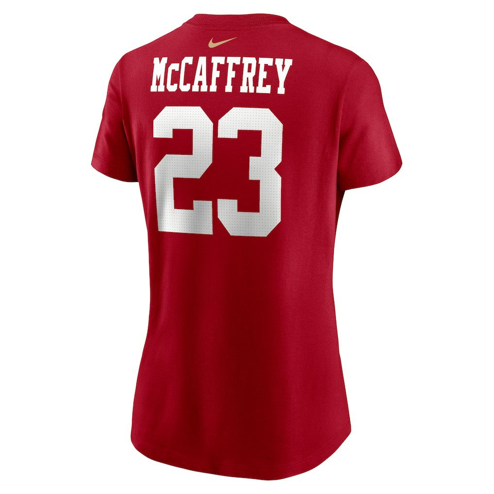 Christian McCaffrey San Francisco 49ers Women's Player Name & Number T-Shirt - Scarlet | Nike sale
