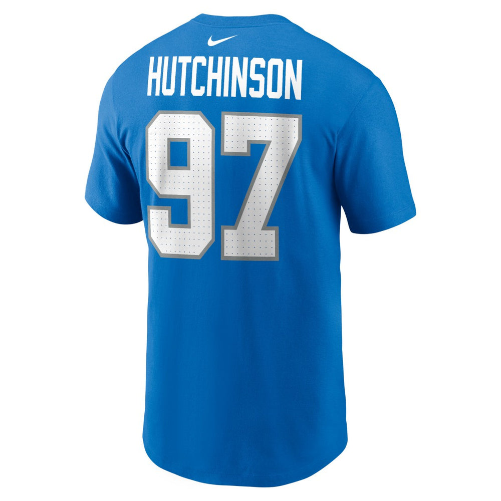 Aidan Hutchinson Detroit Lions Name & Number T-Shirt - Blue | Nike cheap