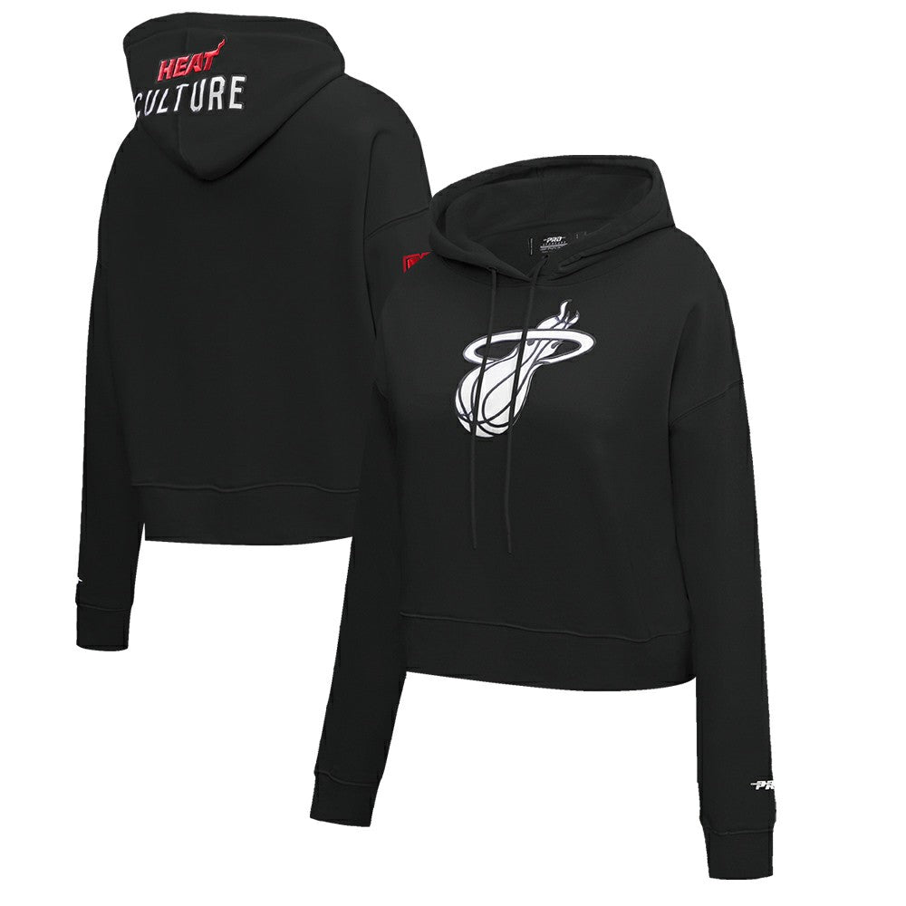Miami Heat Pro Standard Women's 2023/24 City Edition Cropped Pullover Hoodie - Black cheap