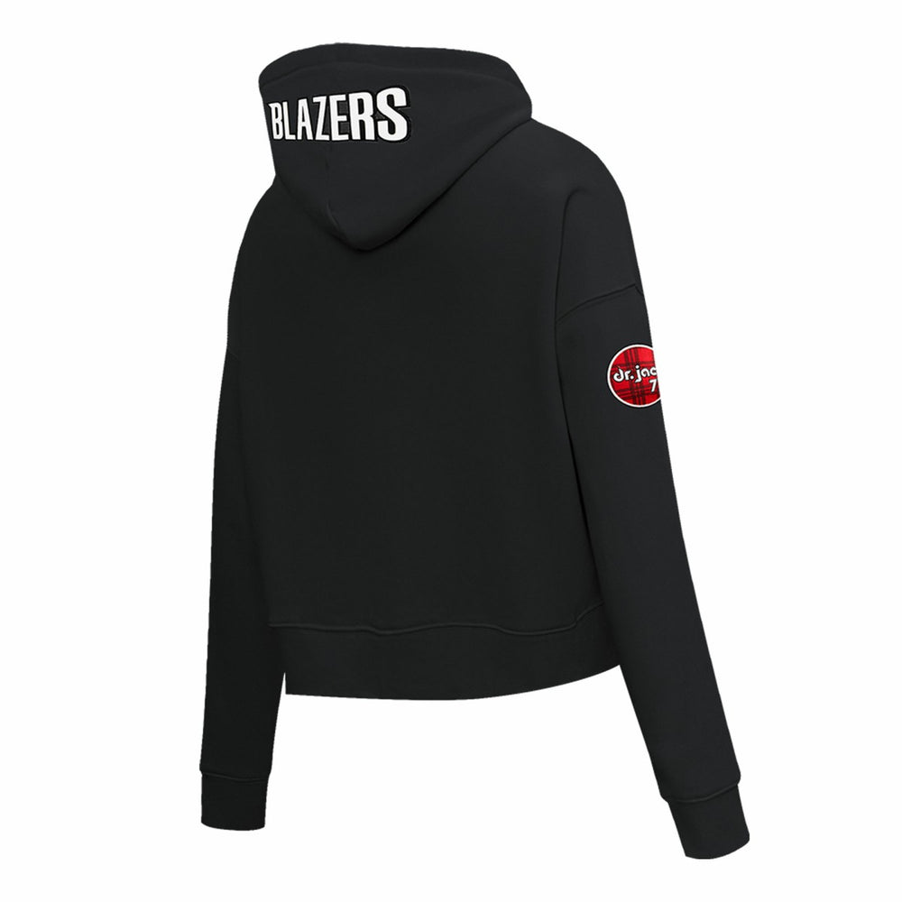 Portland Trail Blazers Pro Standard Women's 2023/24 City Edition Cropped Pullover Hoodie - Black shop