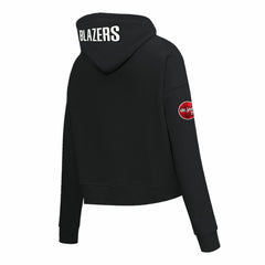 Portland Trail Blazers Pro Standard Women's 2023/24 City Edition Cropped Pullover Hoodie - Black shop