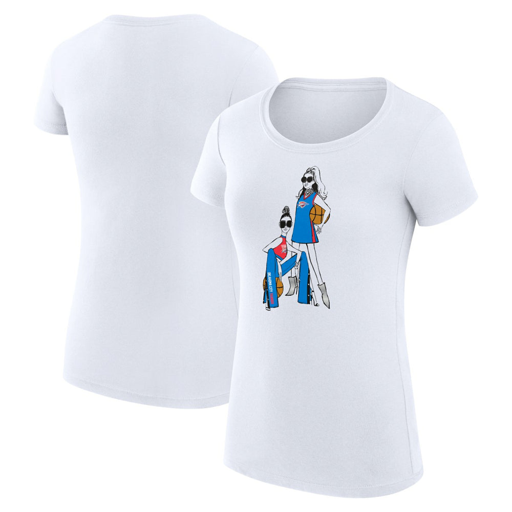Oklahoma City Thunder G-III 4Her by Carl Banks Women's Super-Slim Fit Lightweight Basketball Girls T-Shirt - White online