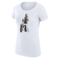 San Antonio Spurs G-III 4Her by Carl Banks Women's Super-Slim Fit Lightweight Basketball Girls T-Shirt - White for sale