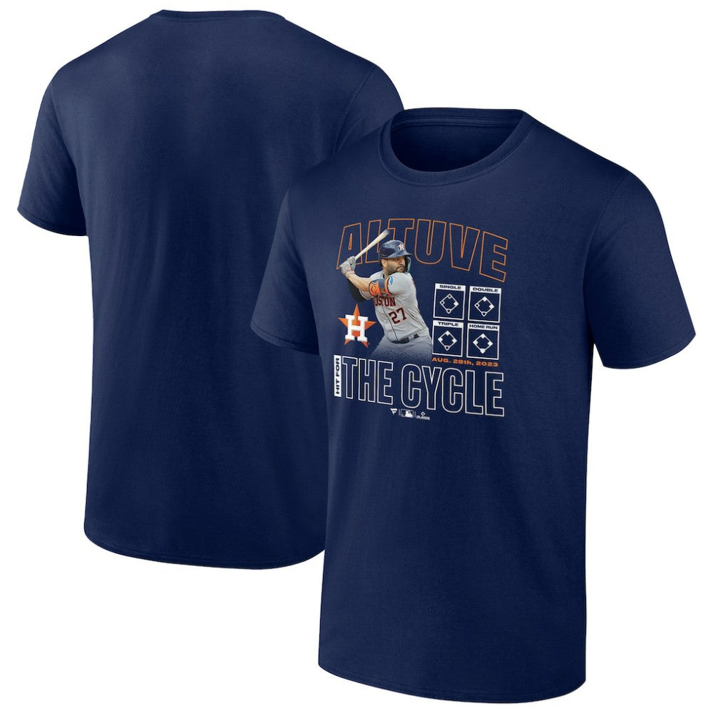 Jose Altuve Houston Astros Cycle T-Shirt - Navy